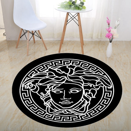 3D Illusion Stereo Vision Carpet Living Room Floor Mat, Size: 100x100cm(Round Q)-garmade.com