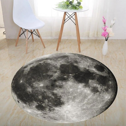 3D Illusion Stereo Vision Carpet Living Room Floor Mat, Size: 100x100cm(Round L)-garmade.com