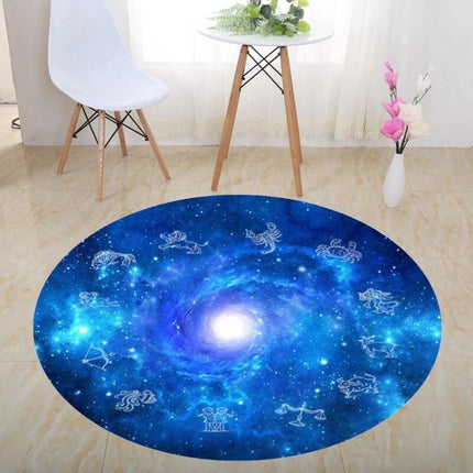 3D Illusion Stereo Vision Carpet Living Room Floor Mat, Size: 140x140cm(Round P)-garmade.com