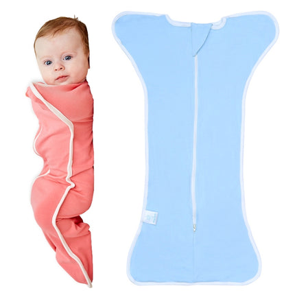 Insular Baby Cotton Quilt Newborn Swaddle Sleeping Bag Blanket, Size: 60cm For 0-3 Months(Blue)-garmade.com