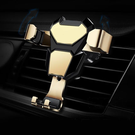 Universal Metal Gravity Car Phone Holder(Gold)-garmade.com