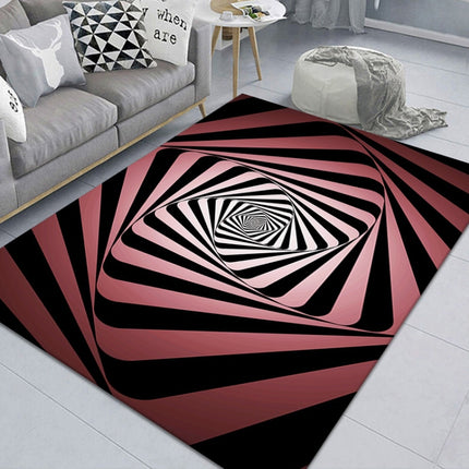 3D Stereo Rectangular Visual Geometric Living Room Carpet, Size: 40x60cm(11)-garmade.com