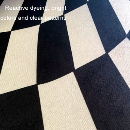 3D Stereo Rectangular Visual Geometric Living Room Carpet, Size: 40x60cm(09)-garmade.com
