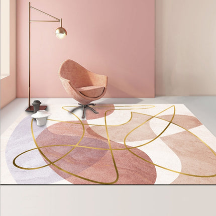 Modern Abstract Geometric Living Room Rug Coffee Table Cushion, Size: 50x80cm(02)-garmade.com