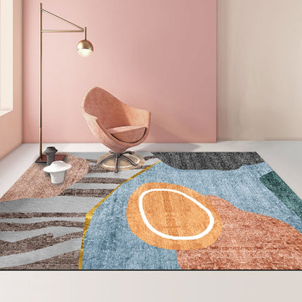 Modern Abstract Geometric Living Room Rug Coffee Table Cushion, Size: 50x80cm(04)-garmade.com