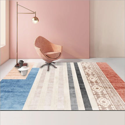 Modern Abstract Geometric Living Room Rug Coffee Table Cushion, Size: 50x80cm(07)-garmade.com