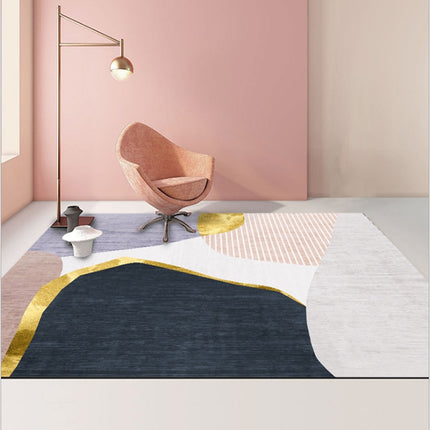 Modern Abstract Geometric Living Room Rug Coffee Table Cushion, Size: 50x80cm(13)-garmade.com