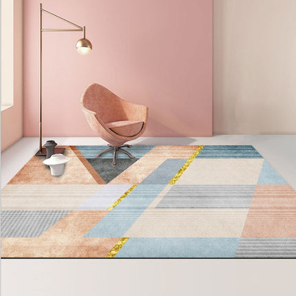 Modern Abstract Geometric Living Room Rug Coffee Table Cushion, Size: 50x80cm(14)-garmade.com