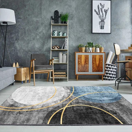 Modern Abstract Geometric Living Room Rug Coffee Table Cushion, Size: 50x80cm(25)-garmade.com