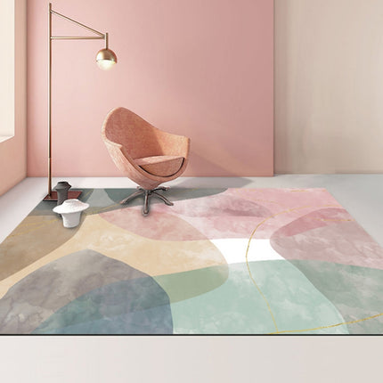 Modern Abstract Geometric Living Room Rug Coffee Table Cushion, Size: 60x90cm(08)-garmade.com