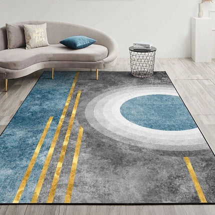 Modern Abstract Geometric Living Room Rug Coffee Table Cushion, Size: 80x120cm(19)-garmade.com