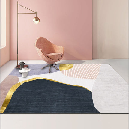 Modern Abstract Geometric Living Room Rug Coffee Table Cushion, Size: 80x160cm(13)-garmade.com