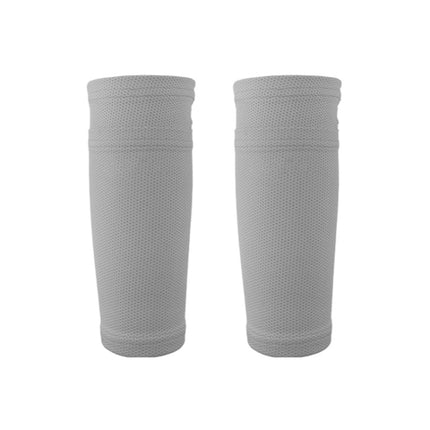 Sweat-Absorbing Breathable Insert Socks Calf Guard Socks Football Protective Gear(Gray M)-garmade.com