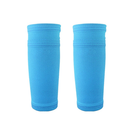 Sweat-Absorbing Breathable Insert Socks Calf Guard Socks Football Protective Gear(Blue L)-garmade.com