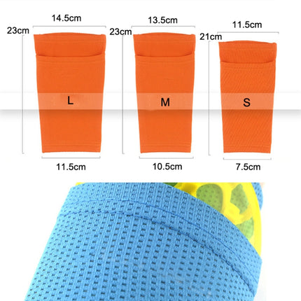 Sweat-Absorbing Breathable Insert Socks Calf Guard Socks Football Protective Gear(Blue M)-garmade.com
