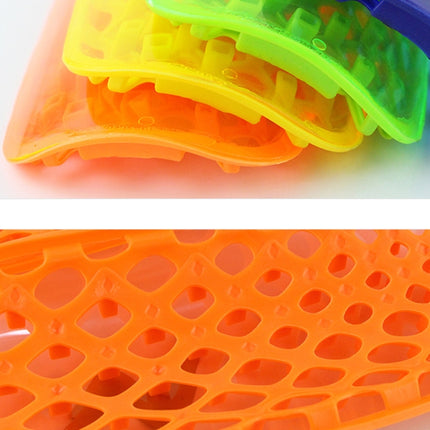 TPR Honeycomb Transparent Leg Protection Plug Board Football Protection Gear(Yellow S)-garmade.com