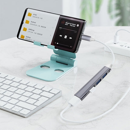4 in 1 Mini Multifunctional Expanded Docking, Spec: Type-C/USB-C 3.0 (Silver)-garmade.com
