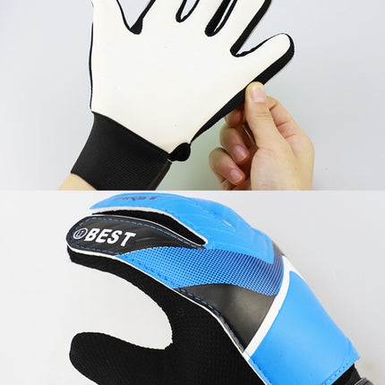 Children Football Goalkeeper Glove Latex Anti-Collision Goalkeeper Gloves, Size: 6(Green)-garmade.com