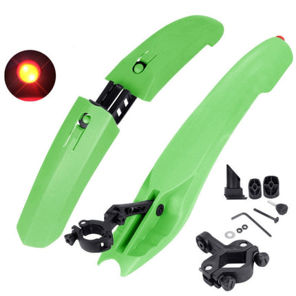 2632 Bicycle Quick Release Mudguards, Style: Widened (Green)-garmade.com