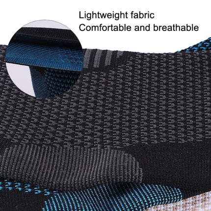2pcs Nylon Knitted Ankle Pads Compression Support Anti-Sprain Cycling Protective Gear(Black L)-garmade.com