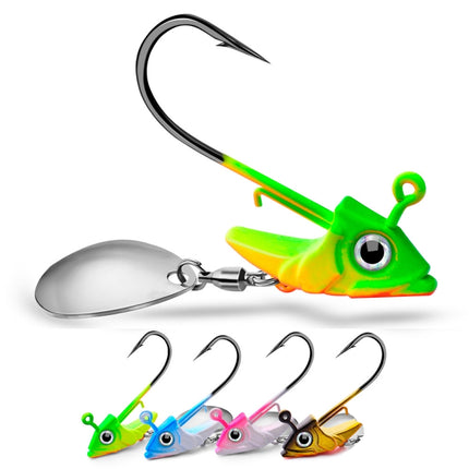 5 PCS Lead Material Fish Shape Anti-hanging Bottom Hook, Specification: 15g(Green)-garmade.com