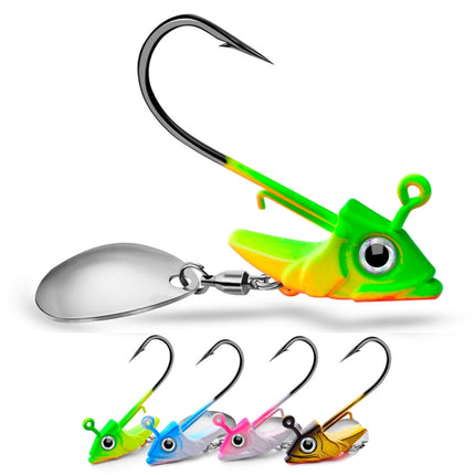 5 PCS Lead Material Fish Shape Anti-hanging Bottom Hook, Specification: 15g(Orange)-garmade.com