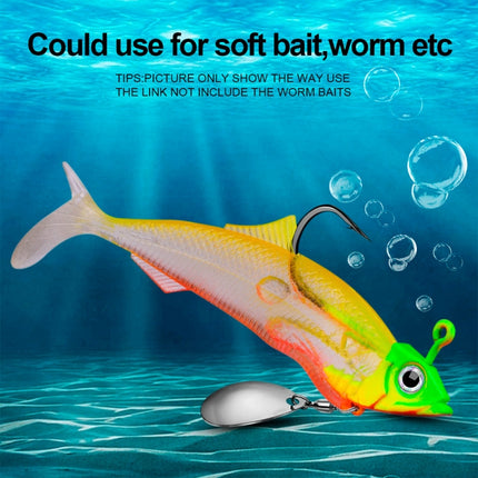 5 PCS Lead Material Fish Shape Anti-hanging Bottom Hook, Specification: 15g(Blue)-garmade.com