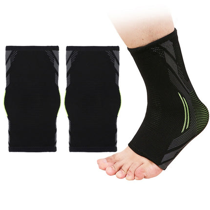 2pcs Outdoor Sports Unisex Knitted Pressurized Keep Warm Copper Ankle Support(S)-garmade.com