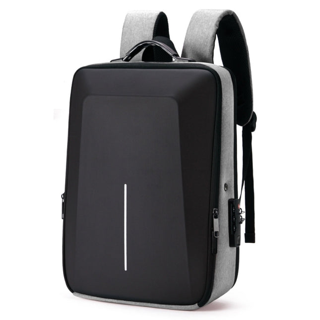 Hard Shell Backpack Alloy Frame Anti-Theft Computer Bag For Men, Color: 8003 Gray-garmade.com