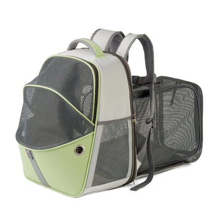LDLC QS-067 Outdoor Breathable Can Expand Portable Pet Bag(Green)-garmade.com