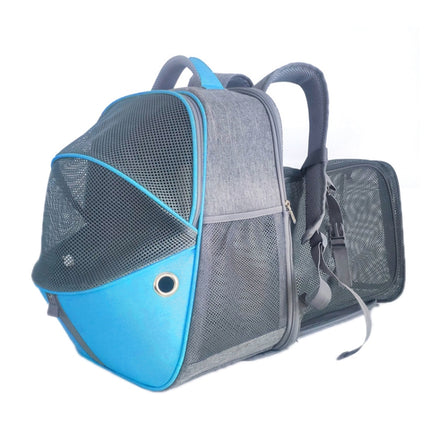 LDLC QS-067 Outdoor Breathable Can Expand Portable Pet Bag(Royal Blue)-garmade.com
