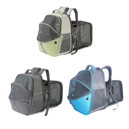 LDLC QS-067 Outdoor Breathable Can Expand Portable Pet Bag(Gray)-garmade.com