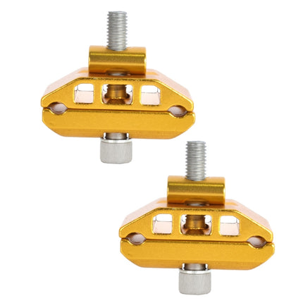 2 PCS FMFXTR Bicycle Saddle Clamp Code Screw Connector(Double Rail Gold)-garmade.com