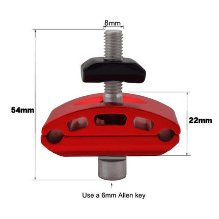 2 PCS FMFXTR Bicycle Saddle Clamp Code Screw Connector(Double Rail Red)-garmade.com