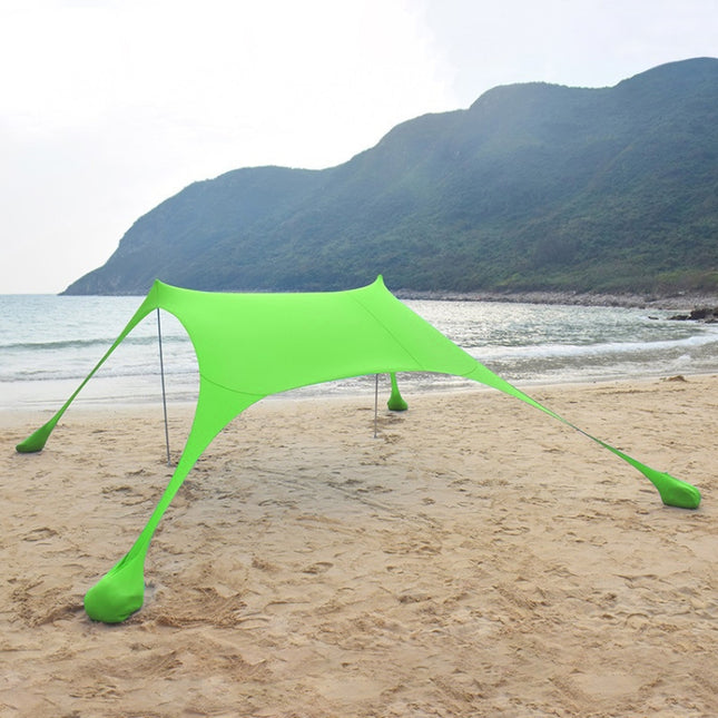 Outdoor Beach Lycra Canopy Camping Tent Sunshade Fishing Tent, Size: 300x300x200cm(Green)-garmade.com
