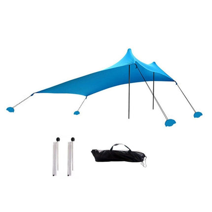 Outdoor Beach Lycra Canopy Camping Tent Sunshade Fishing Tent, Size: 210x160x150cm(Blue)-garmade.com