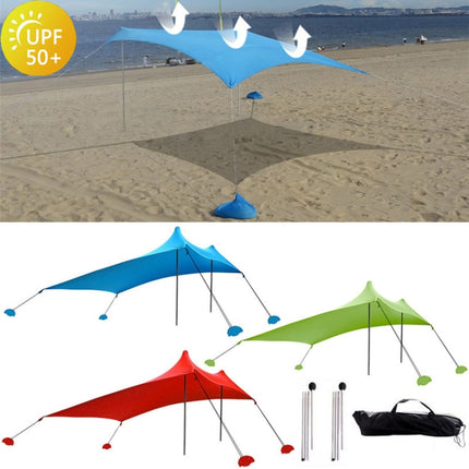Outdoor Beach Lycra Canopy Camping Tent Sunshade Fishing Tent, Size: 210x160x150cm(Green)-garmade.com