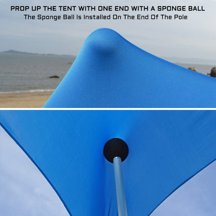 Outdoor Beach Lycra Canopy Camping Tent Sunshade Fishing Tent, Size: 210x160x150cm(Blue)-garmade.com