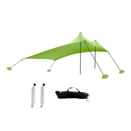 Outdoor Beach Lycra Canopy Camping Tent Sunshade Fishing Tent, Size: 210x200x150cm(Green)-garmade.com