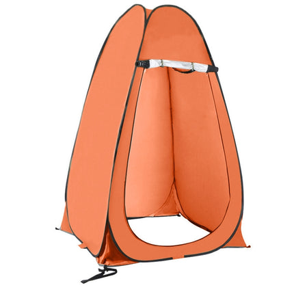 Outdoor Camping Toilet Changing Tent Automatic Shower Bathing Tent, Style: Single Person(Orange)-garmade.com