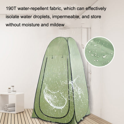 Outdoor Camping Toilet Changing Tent Automatic Shower Bathing Tent, Style: Single Person(Oily Green)-garmade.com