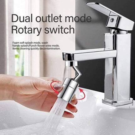 Universal Faucet Splash Guard Faucet Extender Connector, Specification: Inner Teeth+Outer Teeth Universal 1 Water Outlet-garmade.com