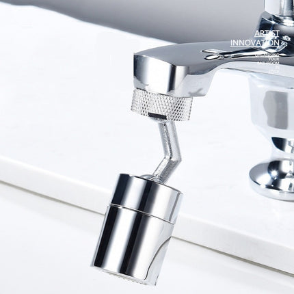 Universal Faucet Splash Guard Faucet Extender Connector, Specification: 2 Internal Teeth+Outer Teeth Rotation 2 Water Outlet-garmade.com