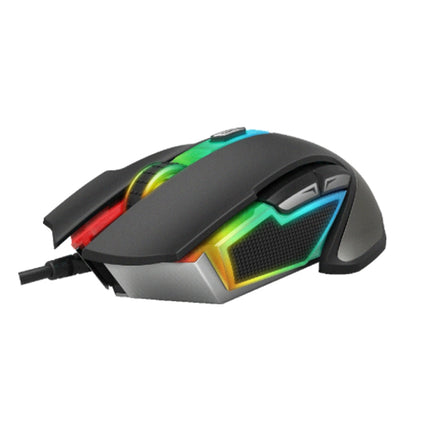Rapoo V302 7 Keys Color RGB Gaming Wired Mouse, Cable Length: 1.8m(Black)-garmade.com