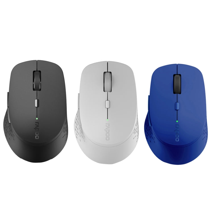 Rapoo M300G 1600DPI 3 Keys Laptop Office Silent Wireless Bluetooth Mouse(Deep Gray)-garmade.com