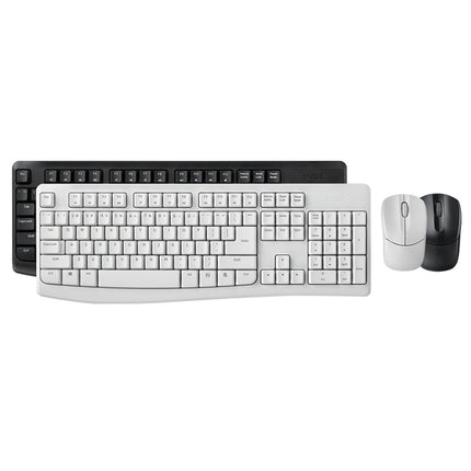 Rapoo X1800PRO 104 Keys Waterproof Multimedia Wireless Keyboard Mouse Set(Black)-garmade.com