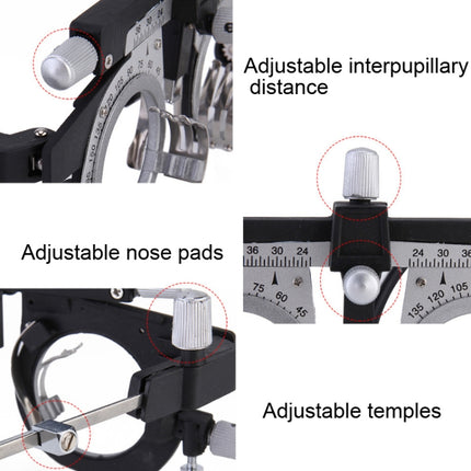 Metal Optical Glasses Test Frame Adjustable Interpupillary Distance Test Frame-garmade.com
