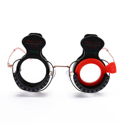 2 PCS/Set Monocular Glasses Adjustable Optometry Trial Frame Wearable Clip With Balancer-garmade.com
