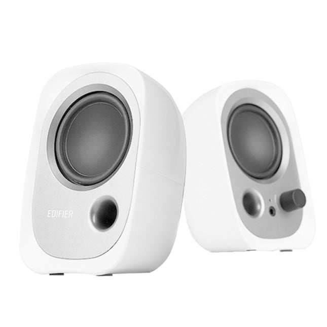 2 PCS Edifier R12U Subwoofer Mobile Phone Mini Desktop Computer USB Audio(White)-garmade.com