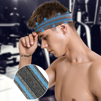 T1 Outdoor Sports Sweat Guide Headband(Sky Blue)-garmade.com